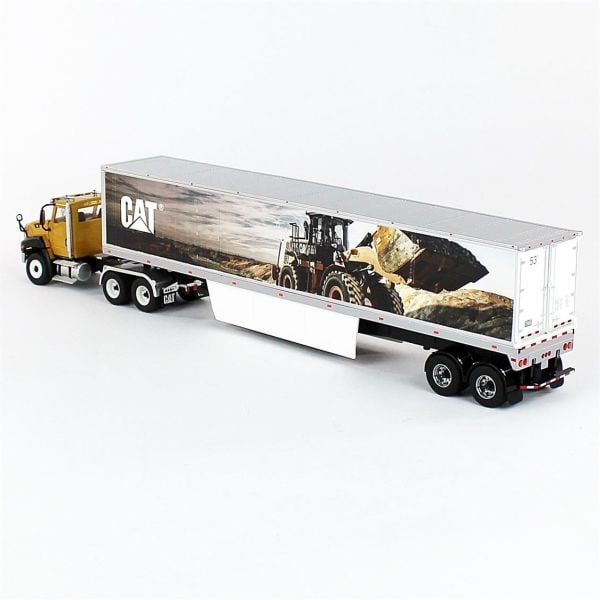 Diecast Masters 85666 1/50 Ölçek, Cat CT660 Çekici ve Kapalı Dorse, Sergilemeye Hazır Metal Model