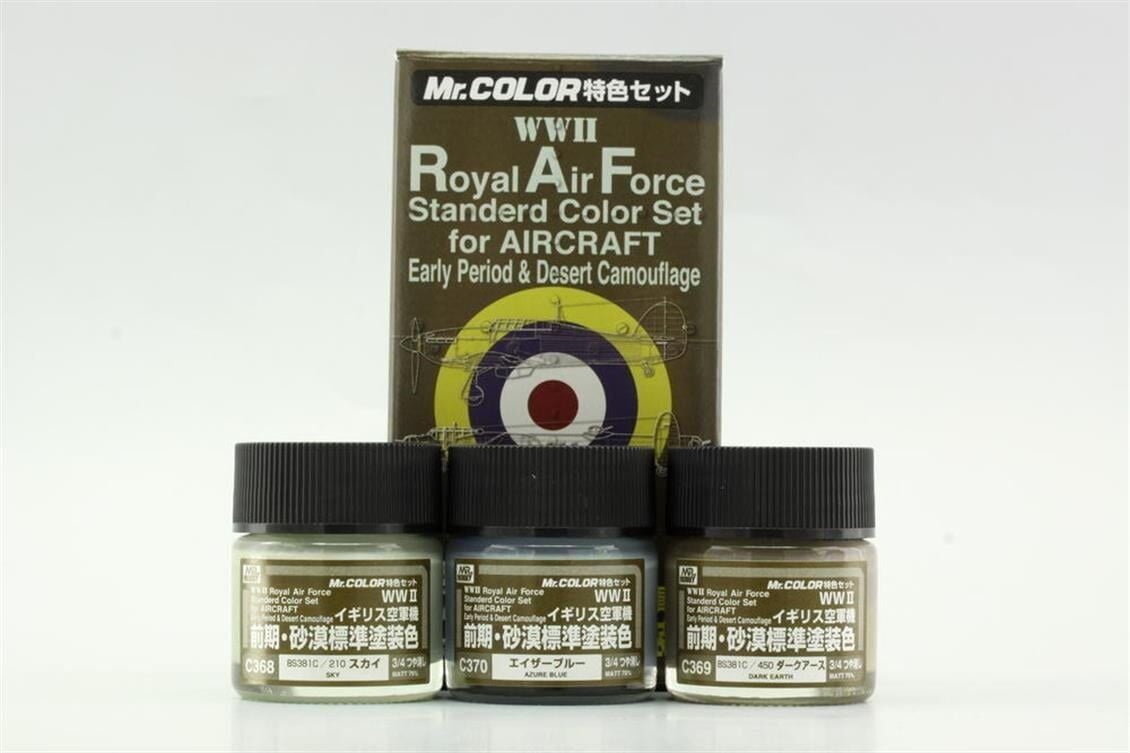 Mr.Hobby CS-683 3x10 ml. Royal Air Force (WW II) Early, Mr.Color Serisi Model Boyası Seti