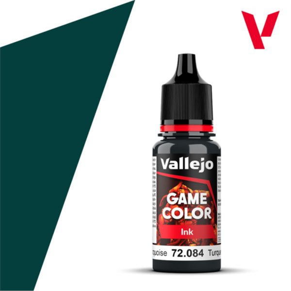 Vallejo 72084 18 ml. Dark Turquoise, Game Color Serisi Model Boyası