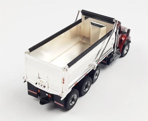 Diecast Masters 71059 1/50 Ölçek, Kenworth T880 SBFA Damperli Kamyon, Kırmızı, Sergilemeye Hazır Metal Model