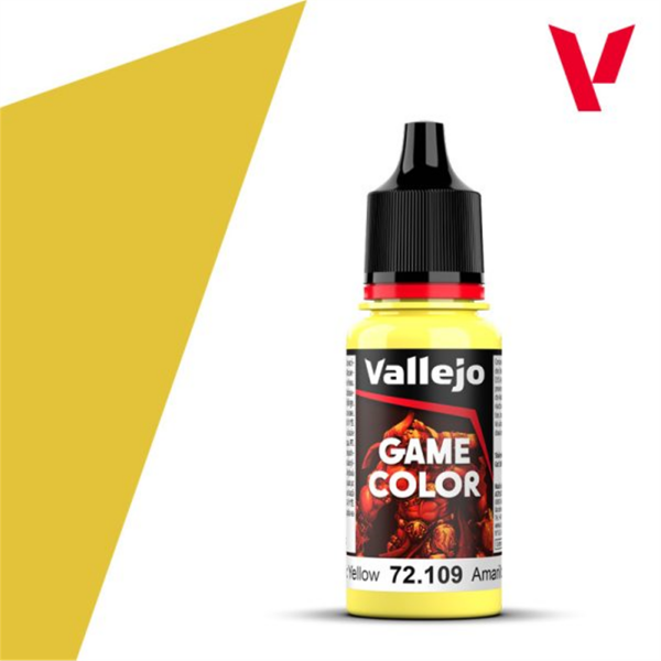 Vallejo 72109 18 ml. Toxic Yellow, Game Color Serisi Model Boyası