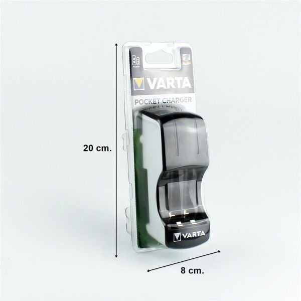 Varta 85045 Pocket Şarj Cihazı, 220 Volt, 4,'lü Kalem yada İnce Kalem Ni-Mh Piller için