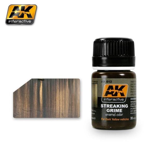 AK Interactive 012 35 ml. Kir çizgileri Efekti, Enamel Model Boyası