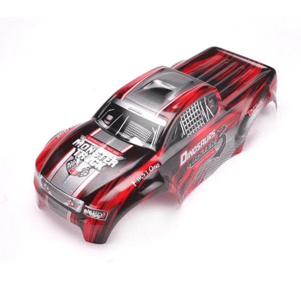 Remo D3902 1/8 Ölçek, Kırmızı Monster Truck Model Araç Kaportası
