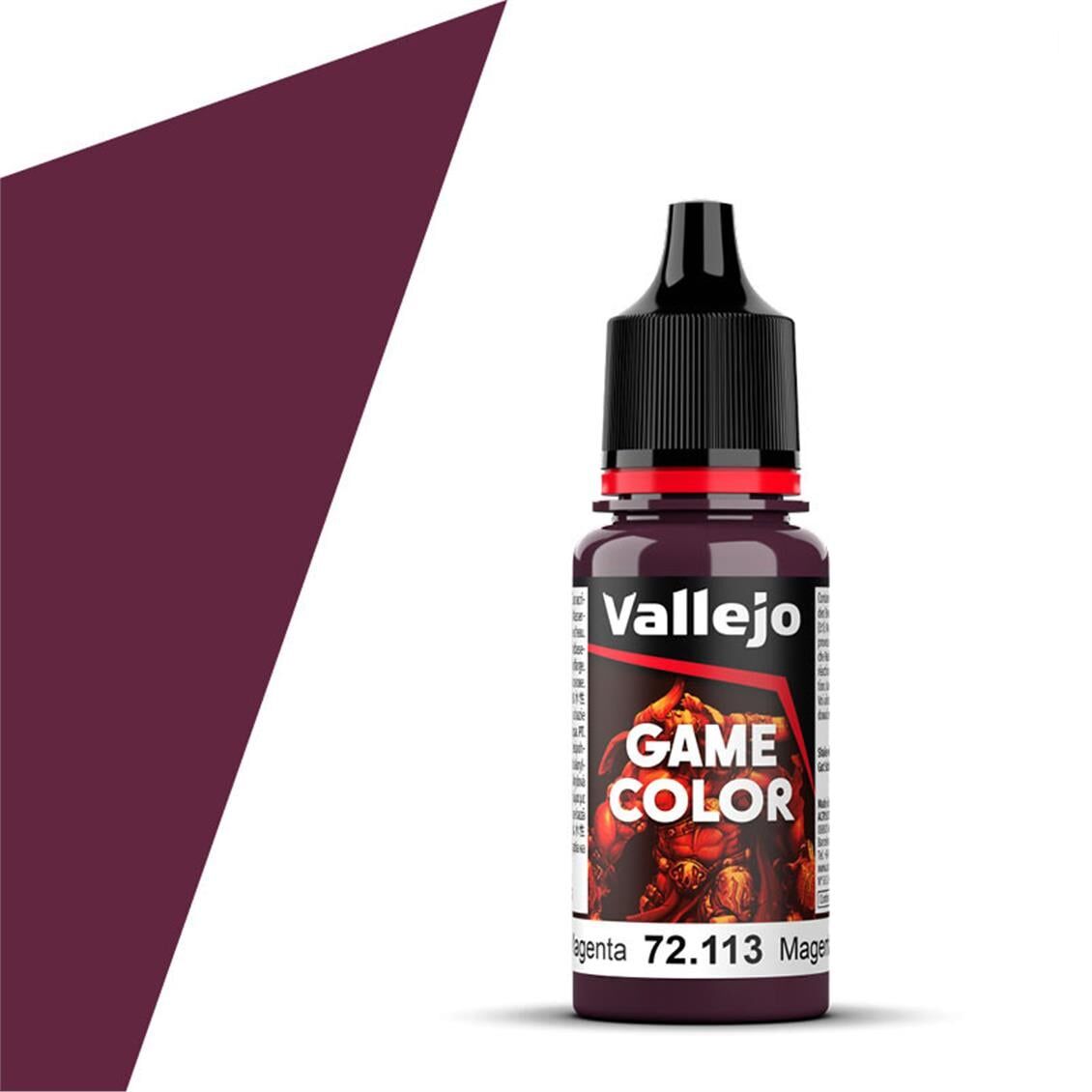 Vallejo 72113 18 ml. Deep Magenta, Game Color Serisi Model Boyası