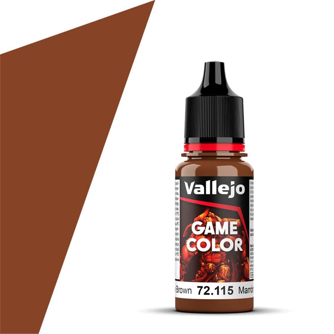Vallejo 72115 18 ml. Grunge Brown, Game Color Serisi Model Boyası