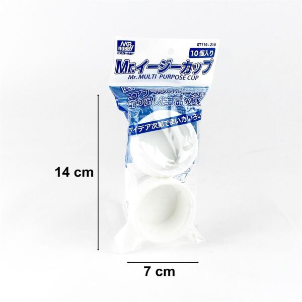 Mr.Hobby GT-119 Temizleme ve Yıkama Kabı, 60 ml, 10 Adet, Plastik