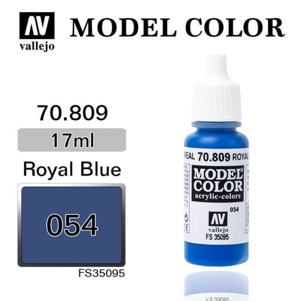 Vallejo 70809 17 ml. (54) Royal Blue-Matt, Model Color Serisi Model Boyası