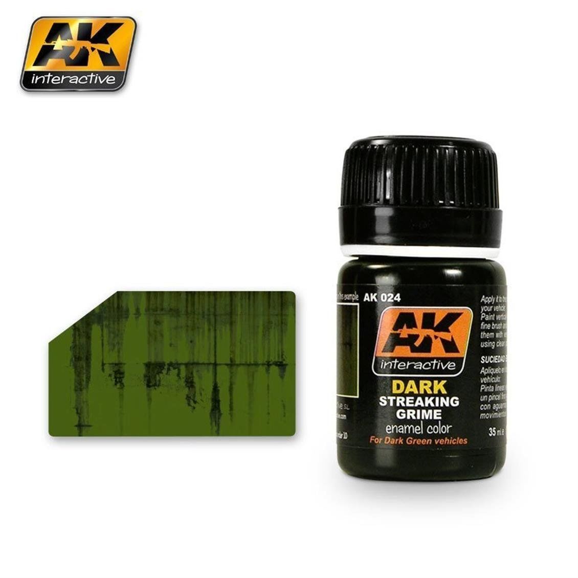 AK Interactive 024 35 ml. Koyu Çizgi Kiri Efekti, Enamel Model Boyası