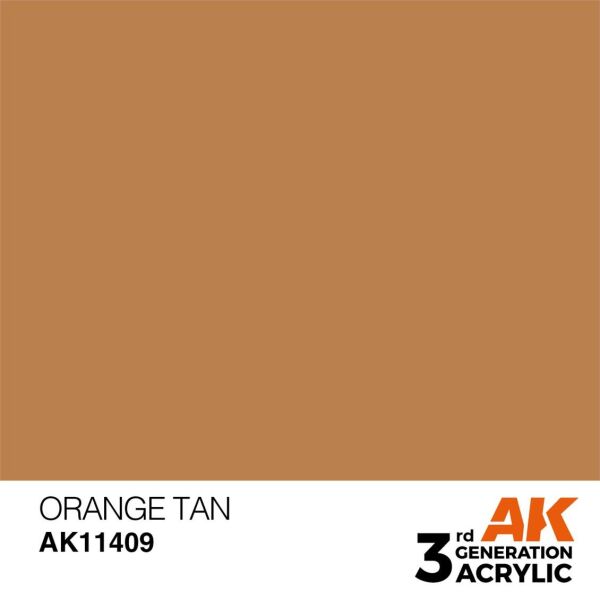 AK 11409 17 ml. Orange Tan, Figür Serisi 3GEN Akrilik Model Boyası