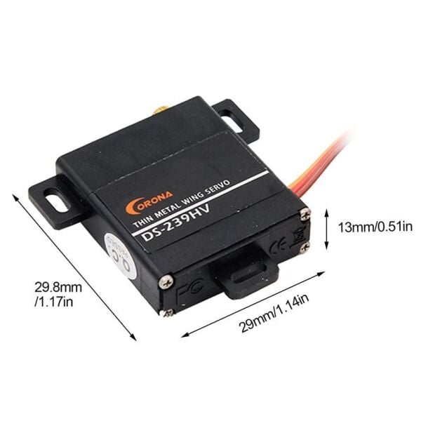 Corona DS-239HV 4.6Kg 7.4V Dijital Wing RC Servo Motor