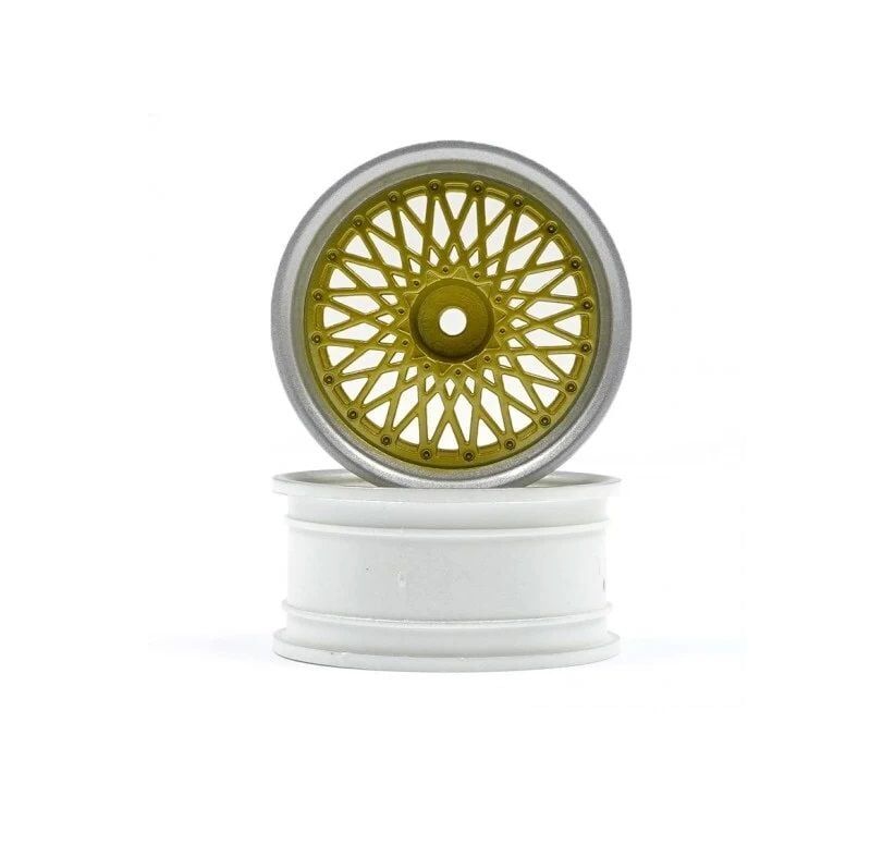 HPI Racing BBS RS Wheels Silver/Gold 26mm (6mm Offset)