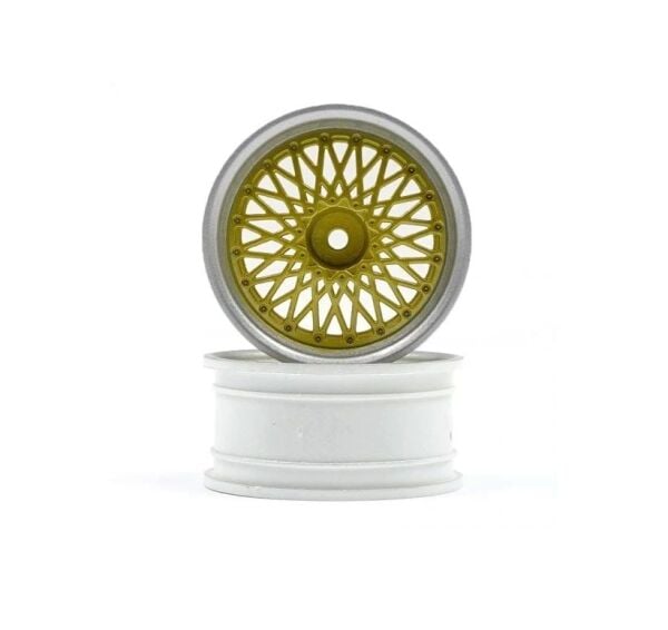 HPI Racing BBS RS Wheels Silver/Gold 26mm (6mm Offset)