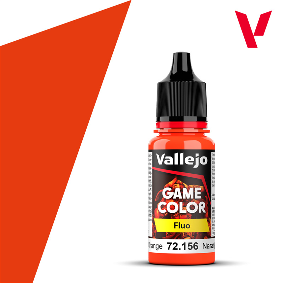 Vallejo 72156 18 ml. Fluorescent Orange, Game Color Serisi Model Boyası