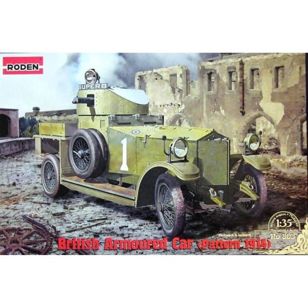 Roden 803 1/35 Ölçek, British Armoured CarPattern 1914