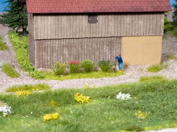 Noch 7133 Çim Kümeleri, Açık ve Koyu Yeşil, 6 mm. 104 Adet Diorama Malzemesi