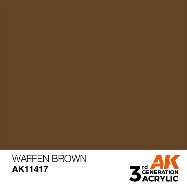 AK 11417 17 ml. Waffen Brown, Figür Serisi 3GEN Akrilik Model Boyası
