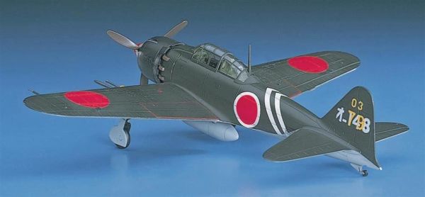 Hasegawa D23 453 1/72 Ölçek, Mitsubishi A6M5C Zero Fighter (Zeke) Type 52 hei, Savaş Uçağı, Plastik Model kiti