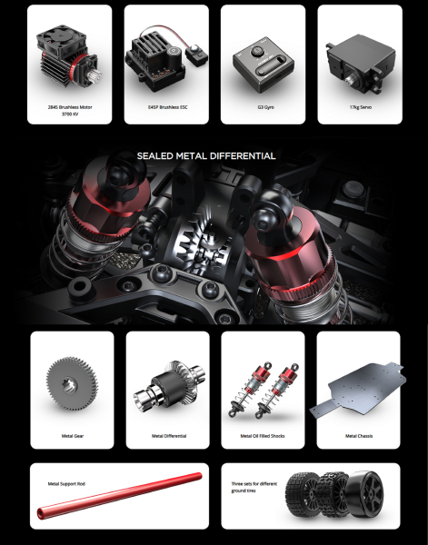 MJX 1/14 Wolkswagen Polo R WRC 14304 Hyper Go 4x4 Fırçasız (Brushless) Motor ve Escli, 2.4Ghz Uzaktan Kumandalı Ralli Aracı Normal Paket