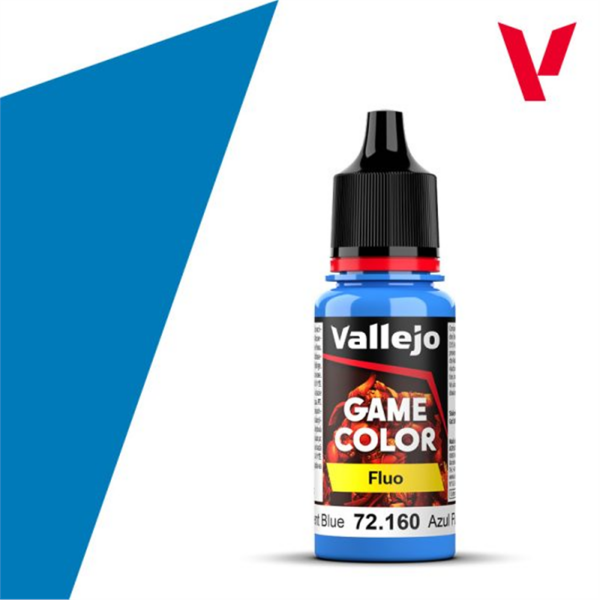 Vallejo 72160 18 ml. Fluorescent Blue, Game Color Serisi Model Boyası