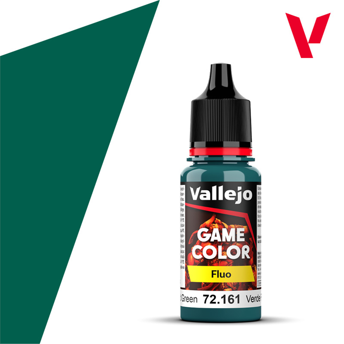 Vallejo 72161 18 ml. Fluorescent Cold Green, Game Color Serisi Model Boyası