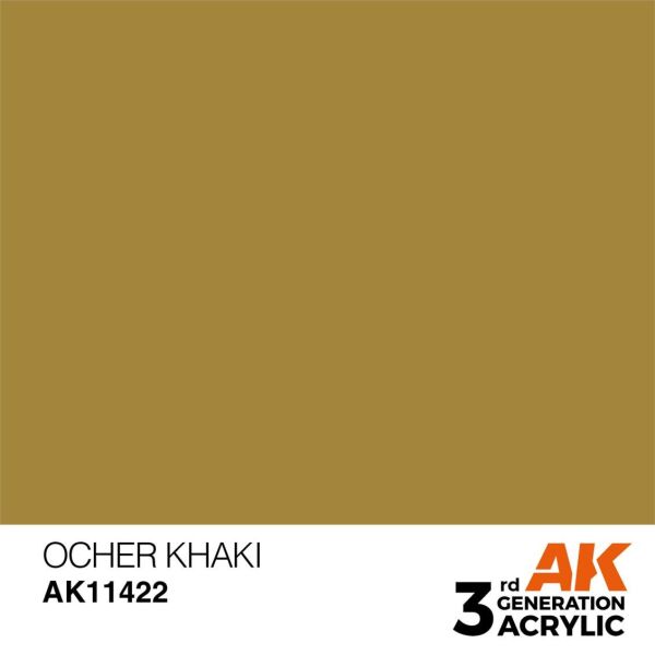 AK 11422 17 ml. Ocher Khaki, Figür Serisi 3GEN Akrilik Model Boyası