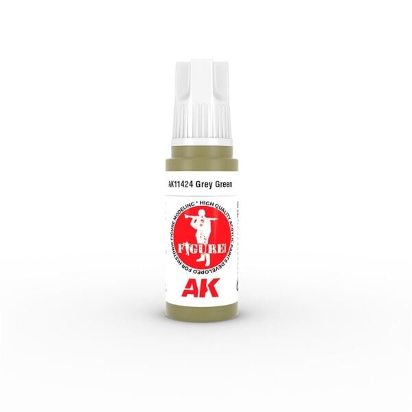 AK 11424 17 ml. Grey Green, Figür Serisi 3GEN Akrilik Model Boyası