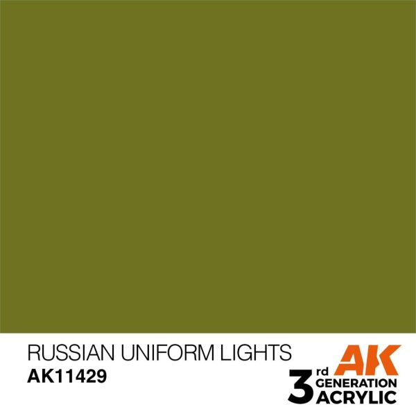 AK 11429 17 ml. Russian Uniform Lights, Figür Serisi 3GEN Akrilik Model Boyası