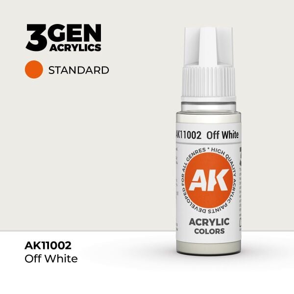AK 11002 17 ml. Off white, 3GEN Akrilik Model Boyası