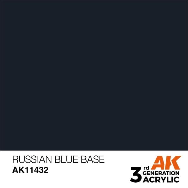 AK 11432 17 ml. Russian Blue Base, Figür Serisi 3GEN Akrilik Model Boyası