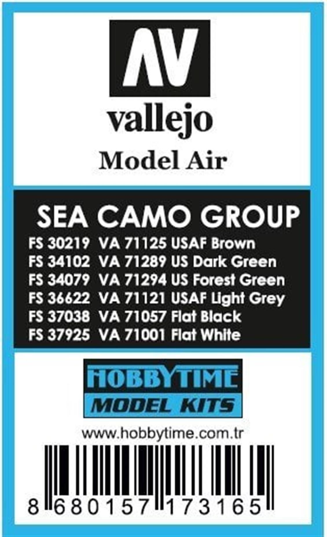 Hobbytime Vallejo Model Aır-Sea Camo Boya Seti-6 Adet 17 Ml.