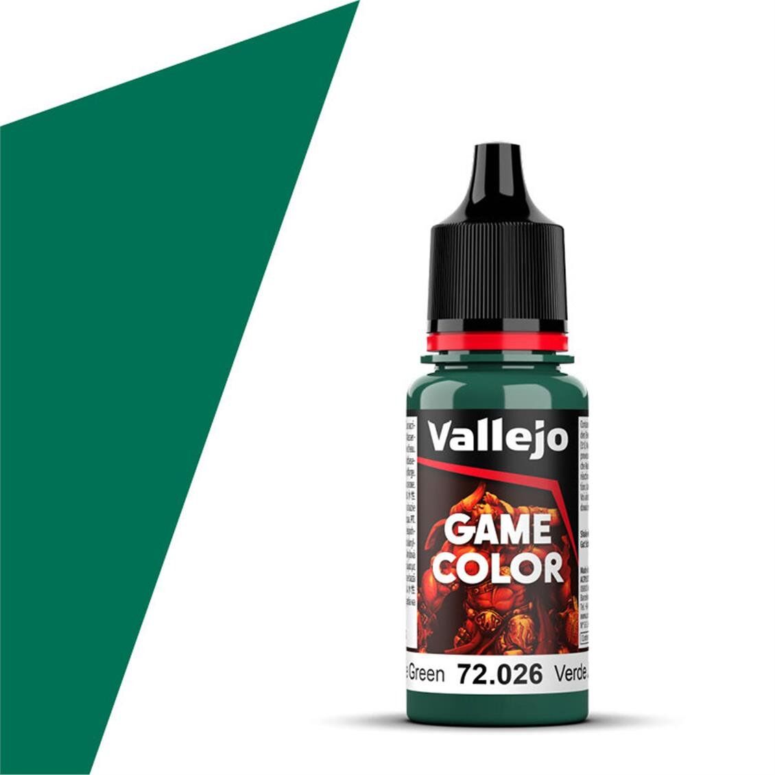 Vallejo 72026 18 ml. Jade Green, Game Color Serisi Model Boyası