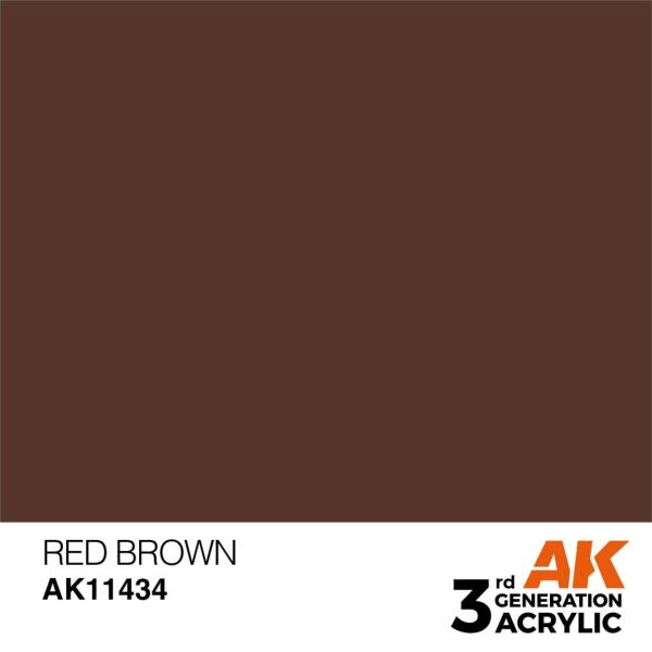 AK 11434 17 ml. Red Brown, Figür Serisi 3GEN Akrilik Model Boyası