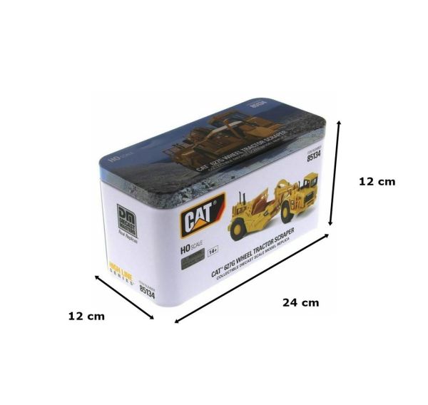 Diecast Masters 85134 1/87 Ölçek, Cat 627G Tekerlekli Sıyırıcı, Sergilemeye Hazır Metal İş Makinası Modeli