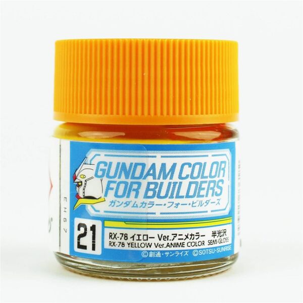 Mr.Hobby UG-21 10 ml. RX78 Yellow Ver., Gundam Color For Builders Serisi Model Boyası
