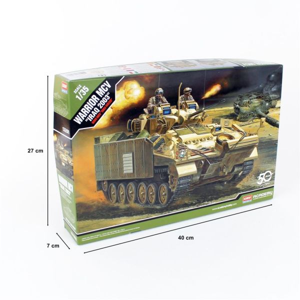 Academy 13201 1/35 Ölçek, İngiliz Zırhlı Personel Taşıyıcı (Warrior Irak 2003), Plastik Model kiti