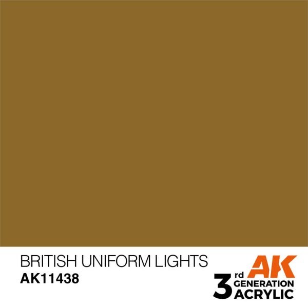 AK 11438 17 ml. British Uniform Lights, Figür Serisi 3GEN Akrilik Model Boyası