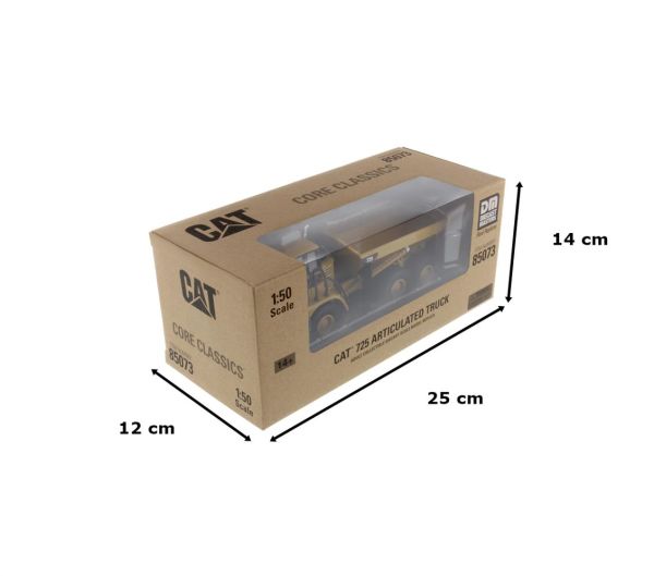 Diecast Masters 85073 1/50 Ölçek, Cat 725 Belden Kırmalı Kamyon, Sergilemeye Hazır Metal İş Makinası Modeli