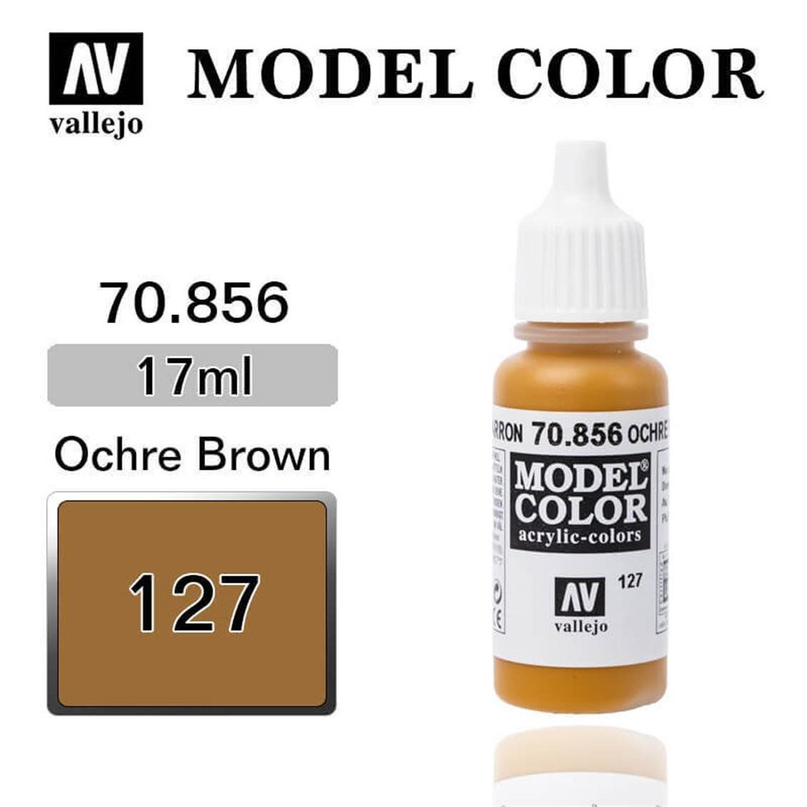 Vallejo 70856 17 ml. (127) Ochre Brown-Matt, Model Color Serisi Model Boyası