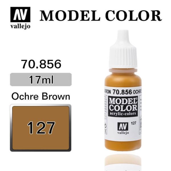Vallejo 70856 17 ml. (127) Ochre Brown-Matt, Model Color Serisi Model Boyası