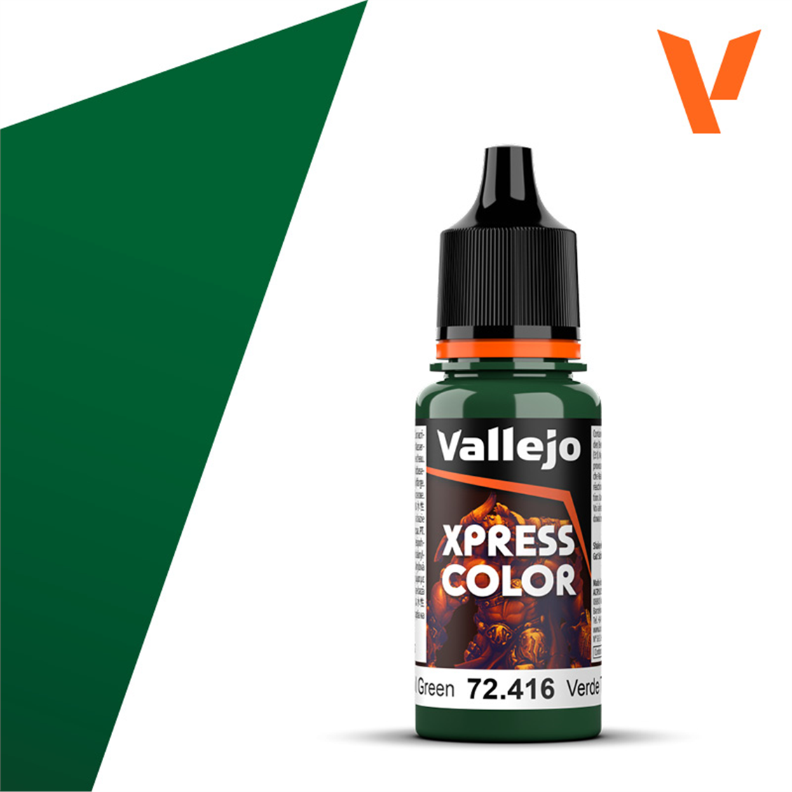 Vallejo 72416 18 ml. Troll Green, Xpress Game Color Serisi Model Boyası