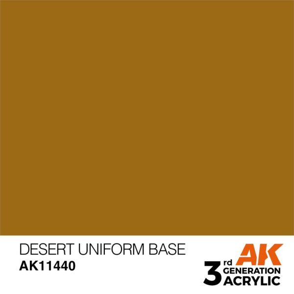 AK 11440 17 ml. Desert Uniform Base, Figür Serisi 3GEN Akrilik Model Boyası