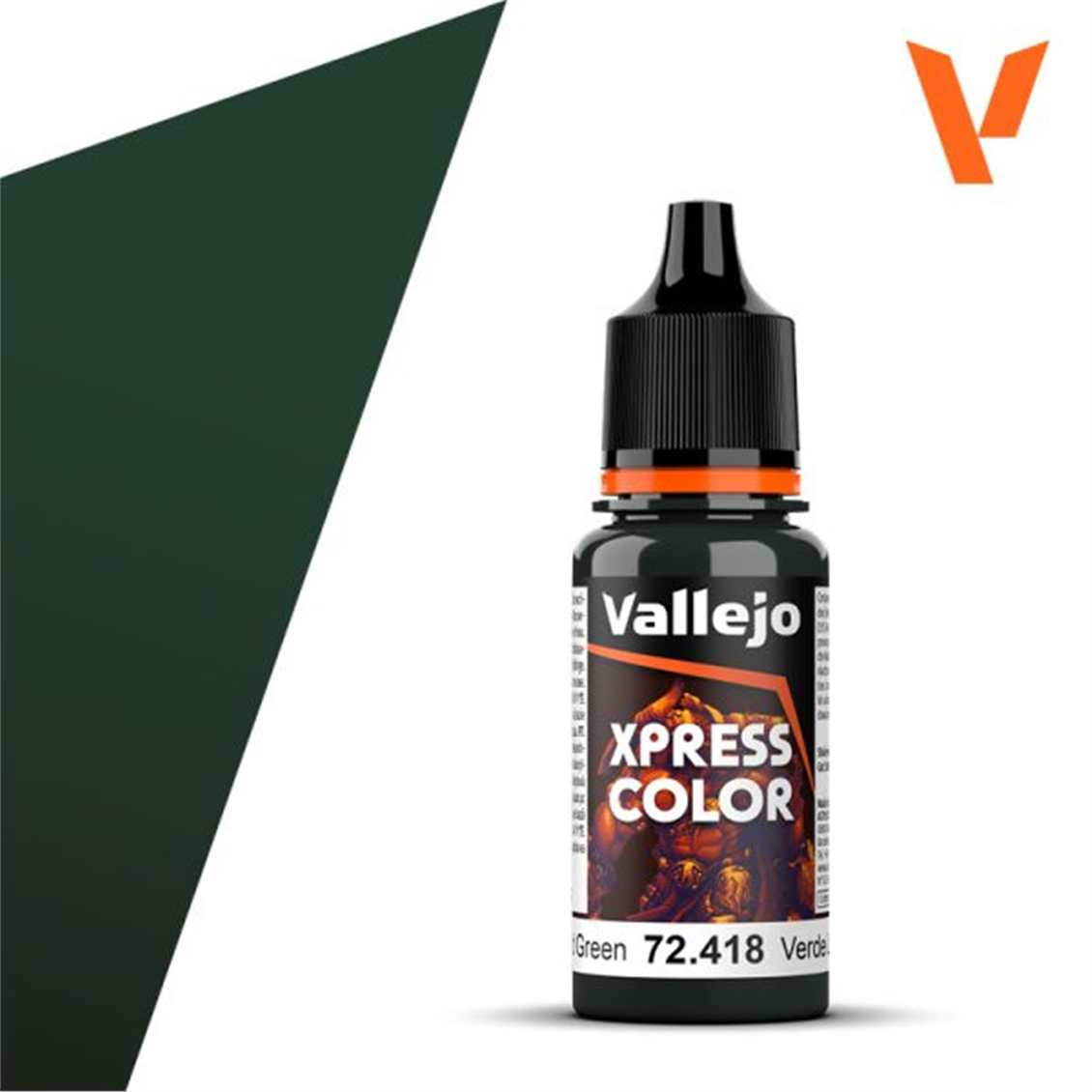 Vallejo 72418 18 ml. Lizard Green, Xpress Game Color Serisi Model Boyası