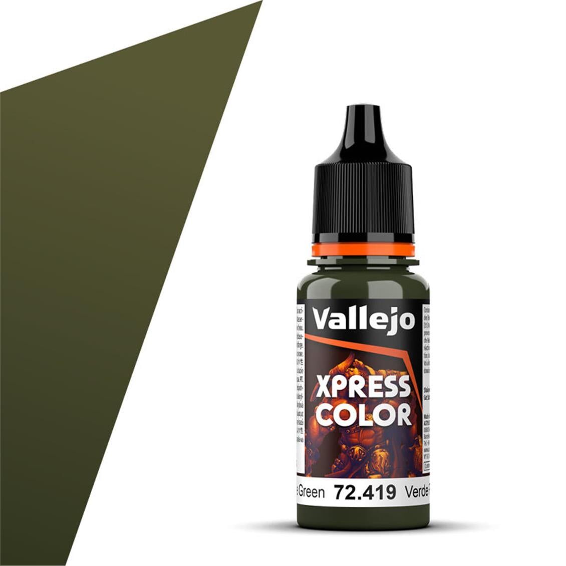 Vallejo 72419 18 ml. Plague Green, Xpress Game Color Serisi Model Boyası