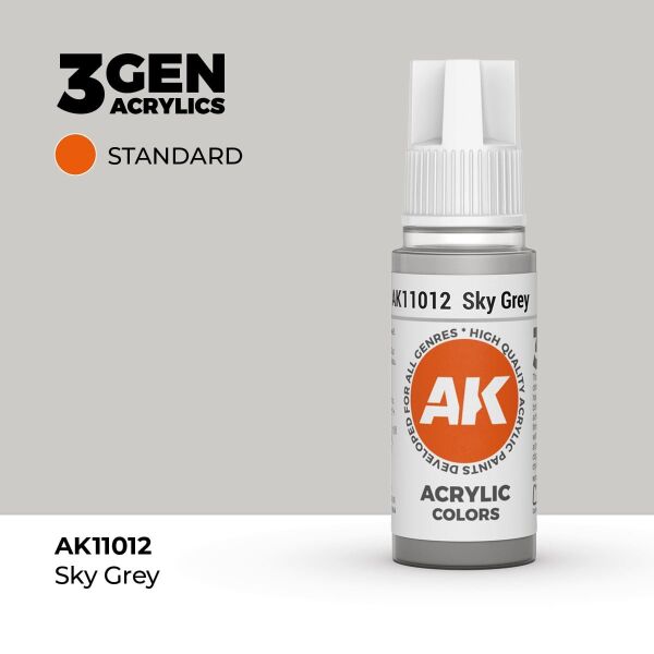 AK 11012 17 ml. Sky Grey, 3GEN Akrilik Model Boyası