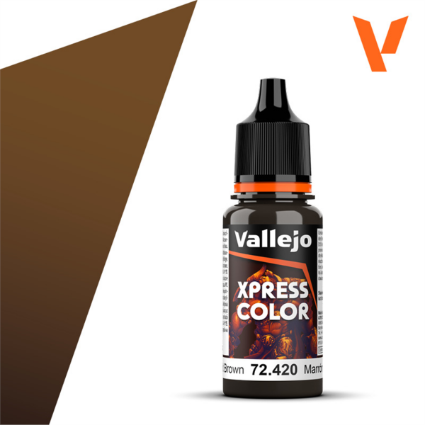 Vallejo 72420 18 ml. Wasteland Brown, Xpress Game Color Serisi Model Boyası