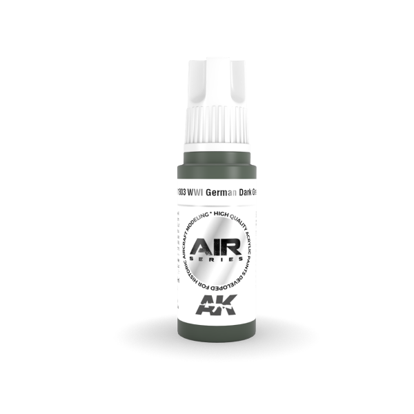 AK 11803 17 ml. WWI German Dark Green, Aircraft Serisi 3GEN Akrilik Model Boyası