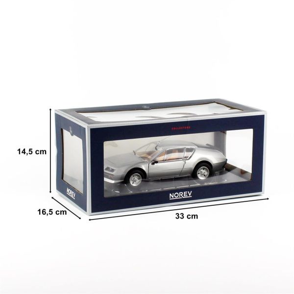 Norev 185320 1/18 Ölçek, 1979 Alpine Renault A310 V6, Gümüş, Sergilemeye Hazır Metal Araba Modeli