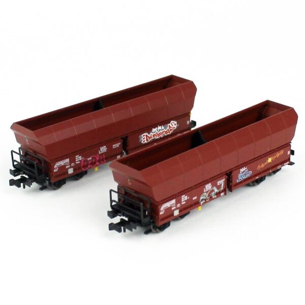 Piko 40716 1/160 Ölçek, Falns OnRail VI, Yandan Boşaltmalı, Model Tren Dökme Yük Vagonu, 2 Adet