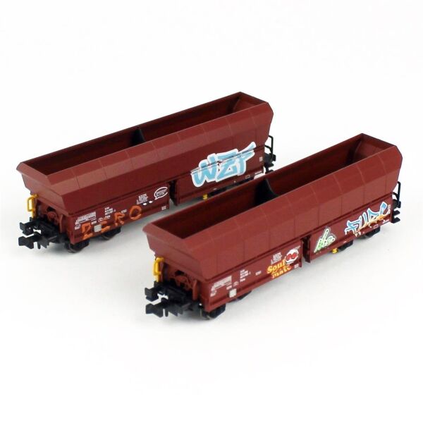 Piko 40716 1/160 Ölçek, Falns OnRail VI, Yandan Boşaltmalı, Model Tren Dökme Yük Vagonu, 2 Adet
